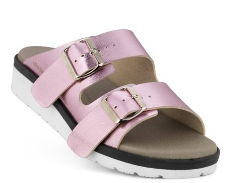 New Feet Rosa Slipper m/Metallook