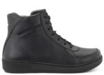 New Feet Sort Snørestøvle med Stretch - Billede 2