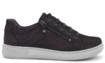 New Feet Bordeaux Snøresko med lynlås - Billede 2