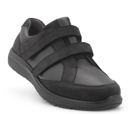 New Feet Sort Sko med Stretch