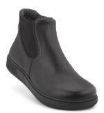 New Feet Sort Støvle med Elastik