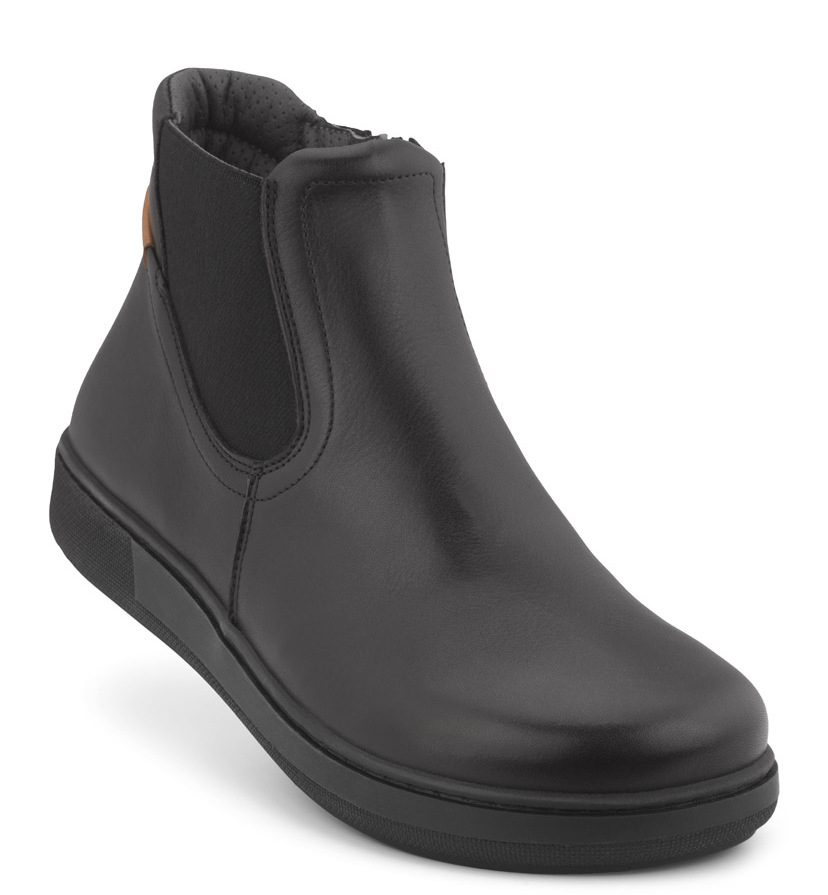 1-192-59-110_b New Feet Sort Støvle med Elastik - Billede 1