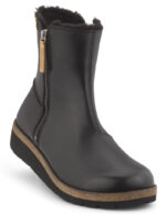 New Feet Sort Støvle Med 2 Lynlåse - Billede 3