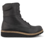 New Feet Sort Snørestøvle Glat Læder - Billede 3