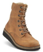 New Feet Cognac Snørestøvle Glat Læder