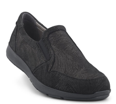 New Feet Sort Loafer med Print