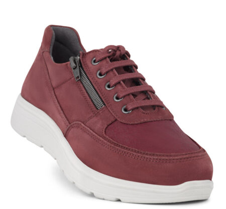 New Feet Bordeaux Sko med Stretch