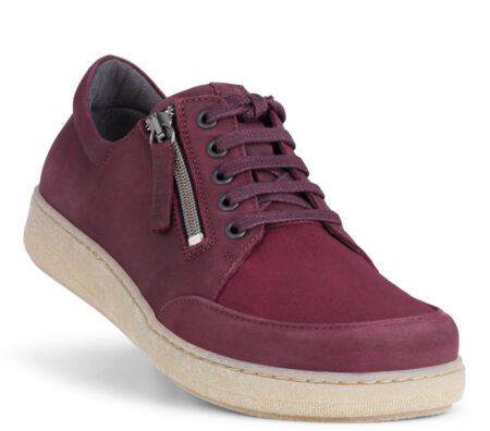 New Feet Bordeaux Sko med Stretch
