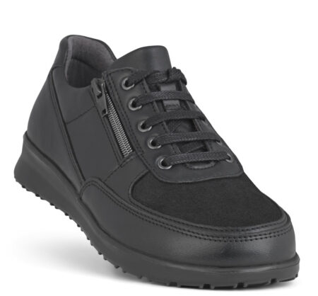 New Feet Sort Sko med Stretch