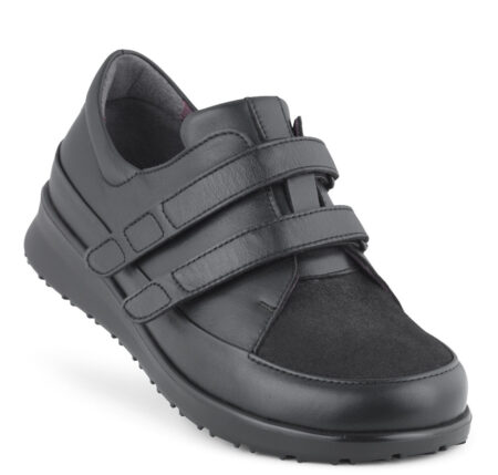 New Feet Sort Sko med Stretch