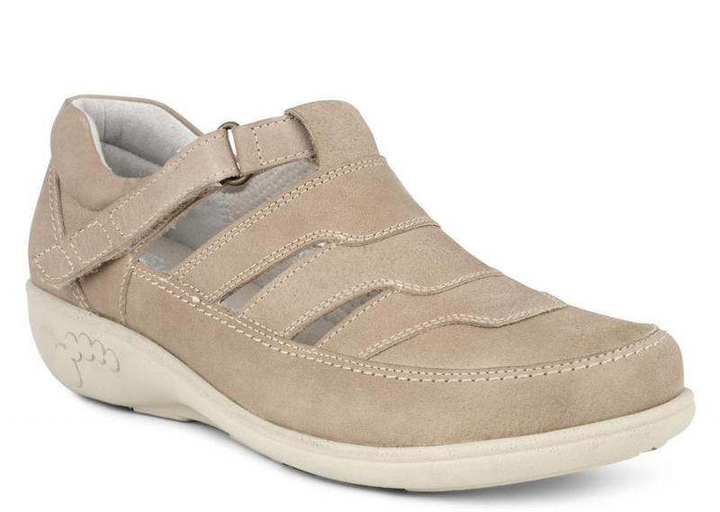 1-30n161-ps-san-fl Sko Sand velcro/stretch - Billede 1