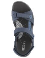 Green Comfort Blå Sandal Med 3 Velcro - Billede 4