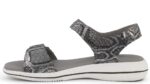 Green Comfort Grå Sandal med Velcrorem - Billede 3