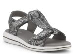 Green Comfort Grå Sandal med Velcrorem