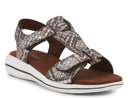 Green Comfort Rust Sandal med Velcrorem