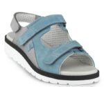 Damesandal turkis m/velcro