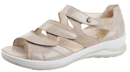 Fidelio Beige Sandal med velcroremme