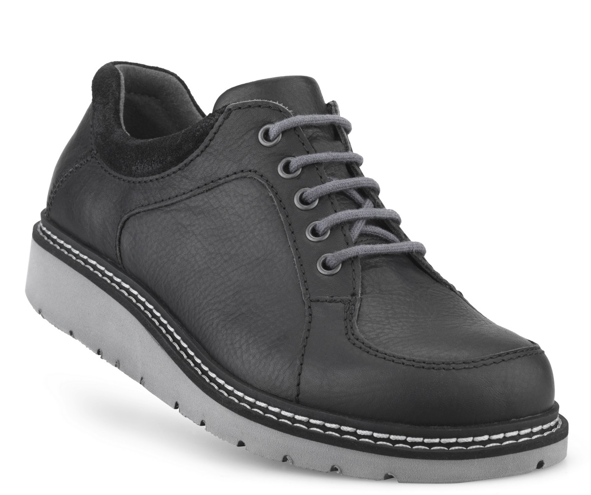 1-50n152-o-bla-fl New Feet Sort Snøresko - Billede 1