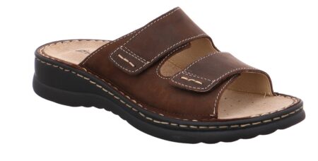 Herre Sandal Espresso m/2 velcroremme