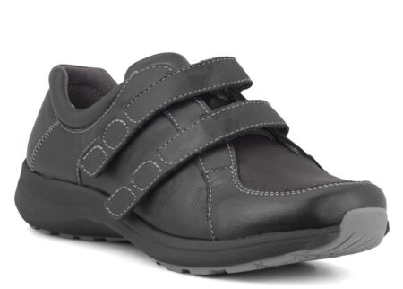 New Feet Herresko Sort m/velcro