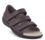 New Feet Mørkrød Sandal m/hælkappe