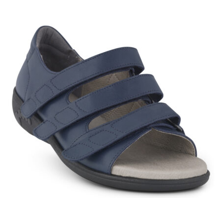 New Feet Blå Sandal m/hælkappe