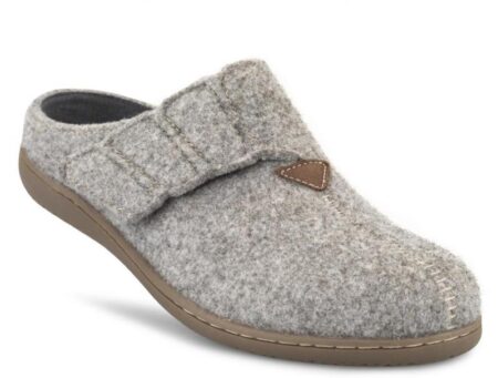 New feet dametøffel i uld Grå