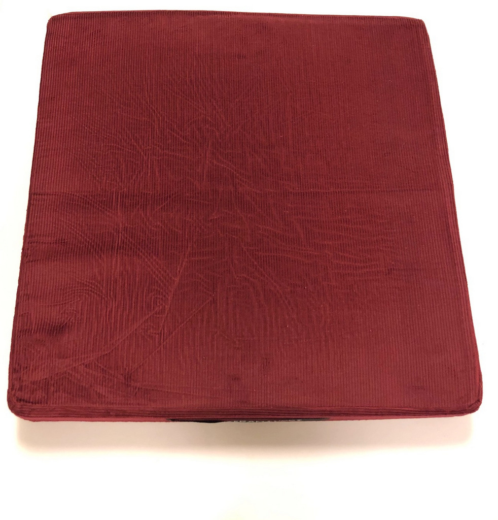 1-ac161415_1_1 Siddepude Halvcoxit 50x50x7,5cm, Rød - Billede 1
