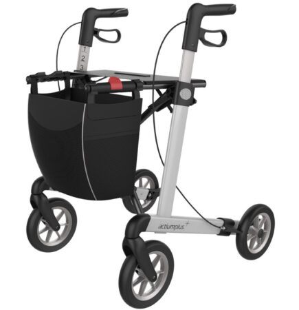 UDGÅET Rollator actiumplus Sølv m/soft hjul