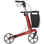 Lav Rollator Rød Athlon Kulfiber 5 kg - Billede 4