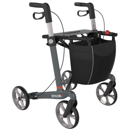 Rollator Grå Athlon Kulfiber 5,2 kg