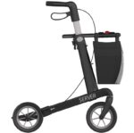 Rollator Server Sort Med Soft Hjul - Billede 3