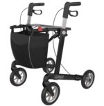 Rollator Server Sort Med Soft Hjul - Billede 2