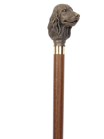 Stok træ med bronzehoved Cocker Spaniel