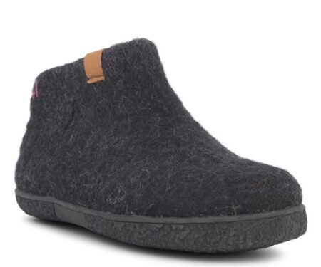 Green Comfort Sort Filtstøvle med Gummisål