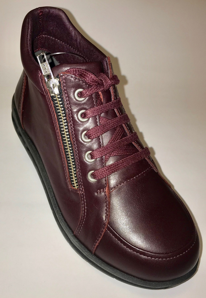 1-img_4232 New Feet Støvlet m/stretch Bordeaux - Billede 1