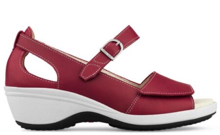 Sandal Rød m/hælkappe