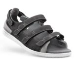 Herre sandal Sort str.45 m/3 remme