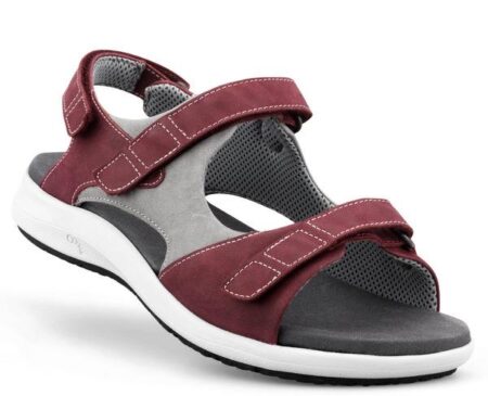 Sandal M.Rød m/2 velcro New Feet