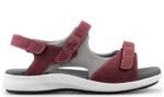 Sandal M.Rød m/2 velcro New Feet - Billede 2