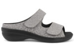New Feet Grå Slippers med Velcro - Billede 2