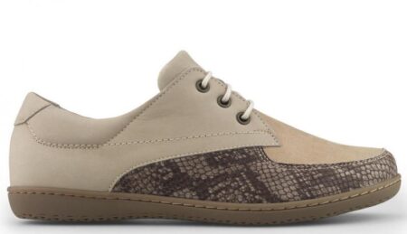 Snøresko Sand m/stretch