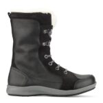 Dame støvle Sort m/snøre New Feet - Billede 2