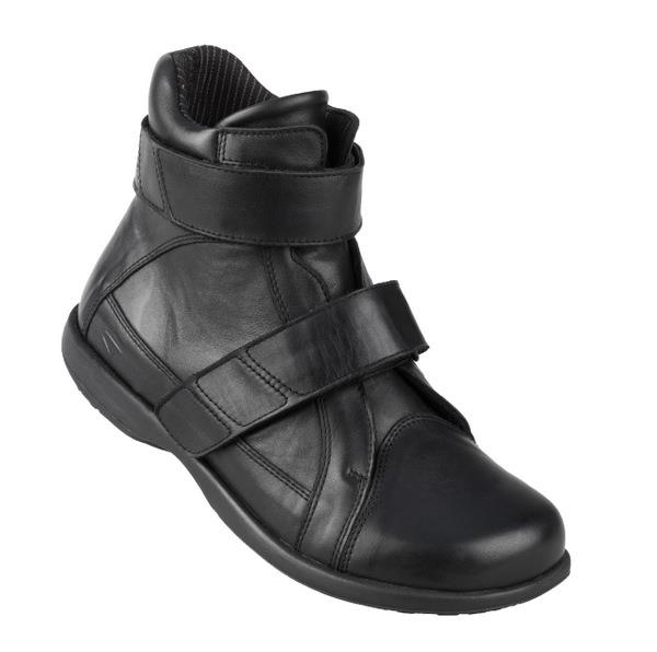 1-n5211-p-bla-fl-1 Støvle Sort m/velcro - Billede 1