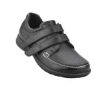 Sko Sort m/2 velcro New Feet