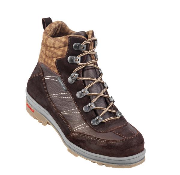 1-n8206-brun-1-1 Damestøvle Brun m/snøre New Feet - Billede 1