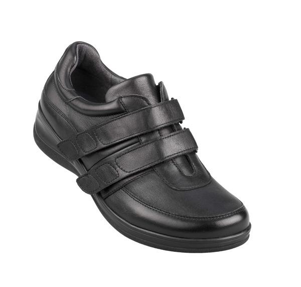 1-n8247-2 Damesko sort m/rem - Billede 1
