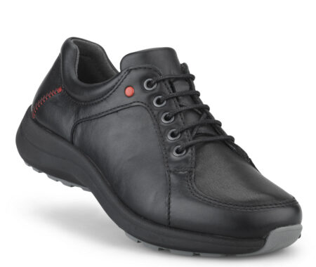 New Feet Sort Snøresko m/stretch