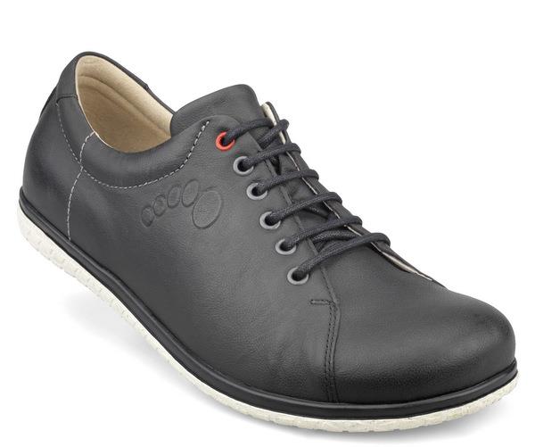 1-n9114-sort-1-1 Sko Sort m/snøre New Feet - Billede 1