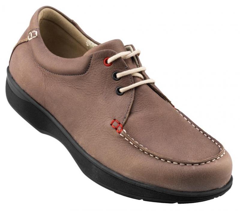 1-n9124-p-gry-fl Snøresko Brun - Billede 1